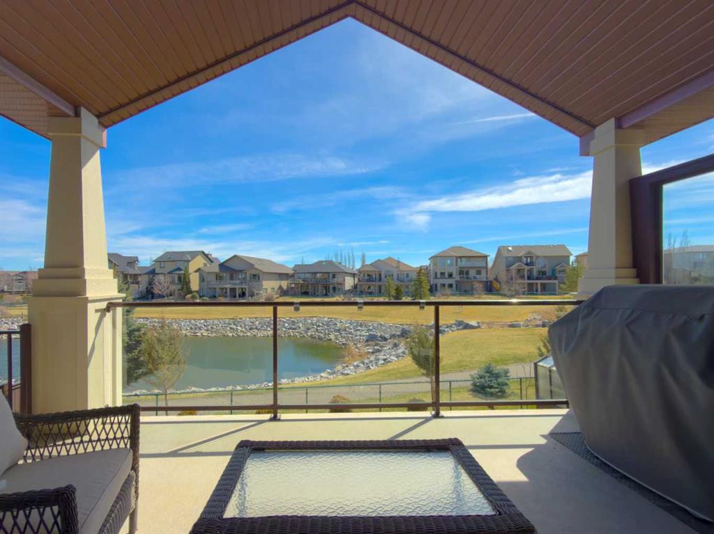 Covered deck and water view, supplied by Cindy